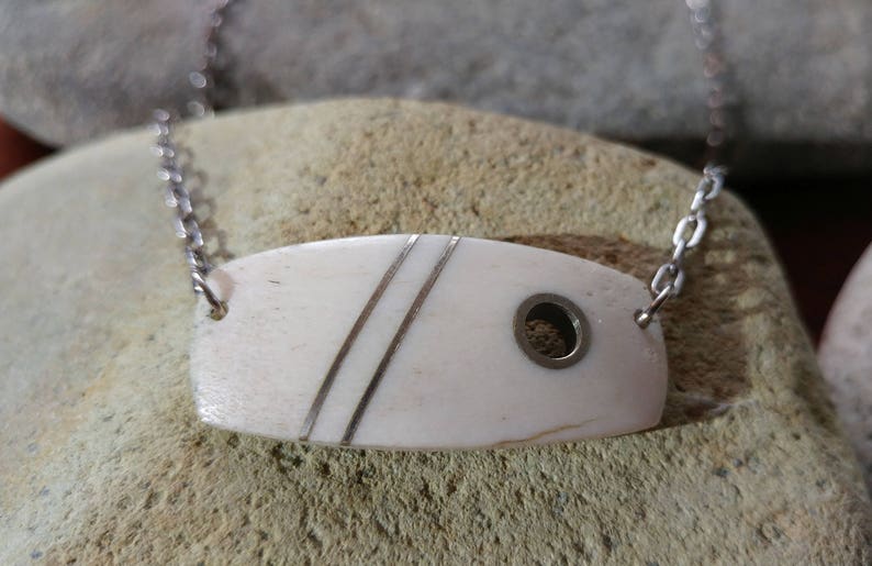 Modern Antler and Steel Choker