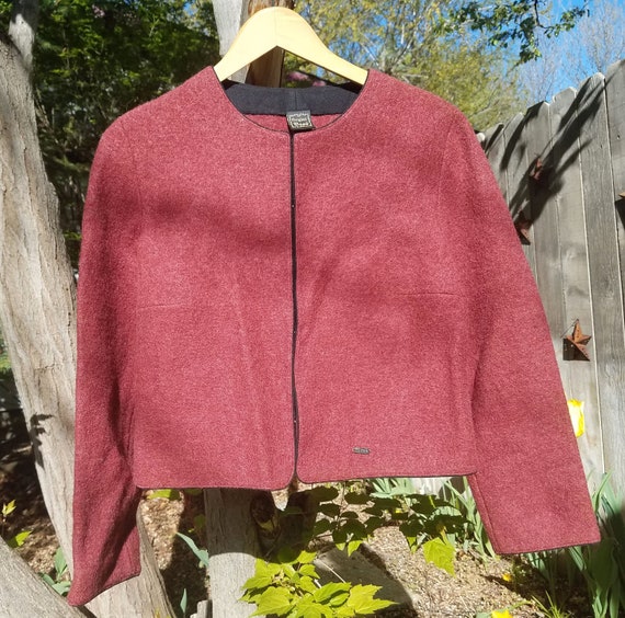 Vintage Original Boos Austrian Plum Wool Sweater
