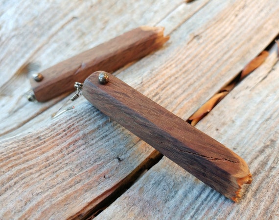 Handmade Wooden Earrings - image 4