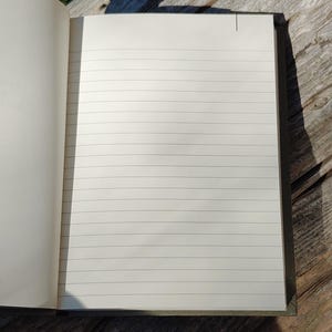 Cuaderno rayado "All my Thoughts and Heart Talks" completamente nuevo con una hermosa tapa dura de estilo vintage de Anthropologie. imagen 11