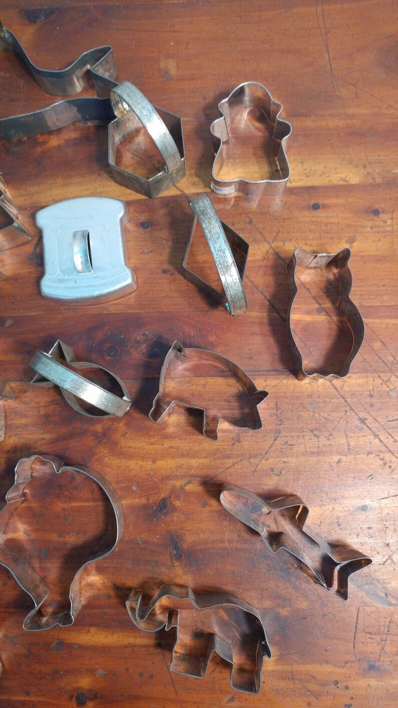 35 Antique Metal Cookie Cutters