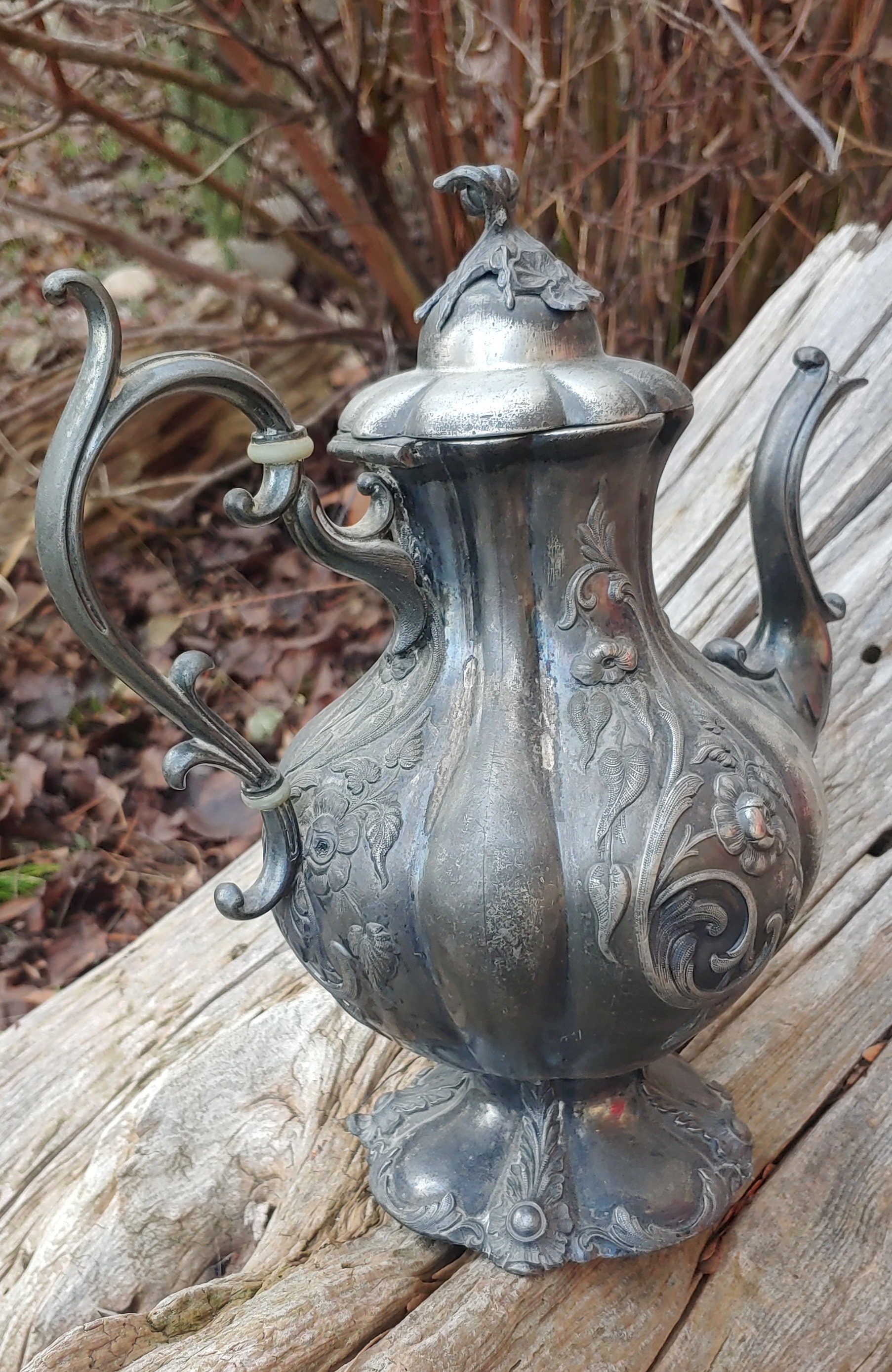 Antique Victorian Reed & Barton 1794 Botanical Vine Tea Pot 5 Half ...