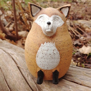 Lovely Handmade Ceramic Fox Piggy Bank image 3
