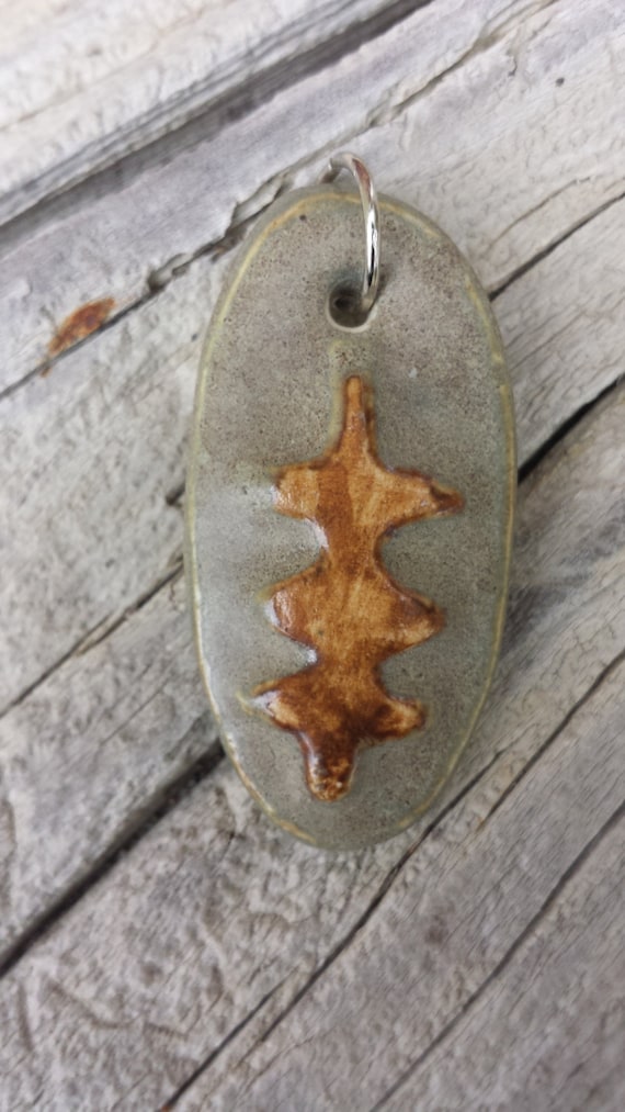 Ceramic Abstract Pendant - image 1
