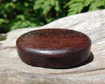 Beautiful Antique Handmade Mahogany Wood Ring Presentation Box