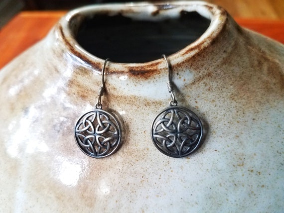 Handmade Sterling Silver Celtic Knot Earrings