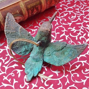 Handmade Copper and Feather Kiwi Bird Christmas Ornament