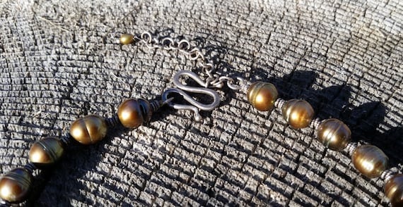 Gorgeous Jade and Freshwater Pearl Necklace - image 5