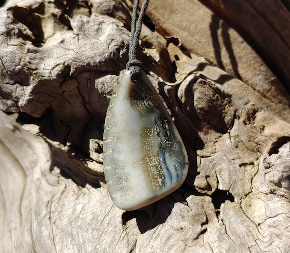 Oregon Coast Fossilized Shell Talisman Necklace - image 2