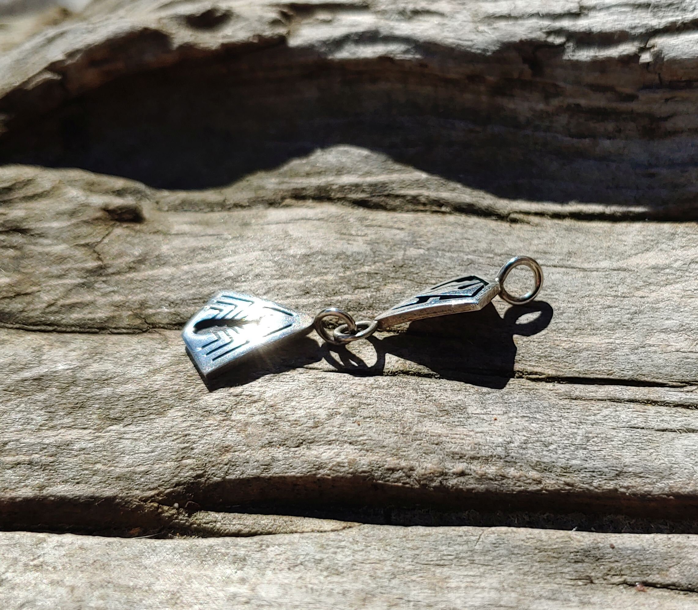 Hopi Silver Overlay Spider Pendant - Etsy