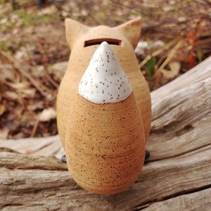 Lovely Handmade Ceramic Fox Piggy Bank image 6