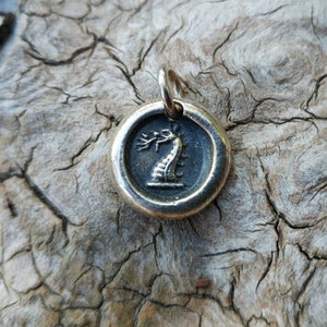 Handmade Sterling Silver Dragon Wax Seal Pendant
