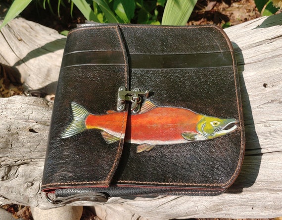 Handmade, Hand-tooled, and Hand-painted Sockeye S… - image 5