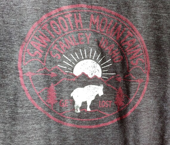 Stanley, Idaho Mountain Goat Women's Small T-Shirt - image 2