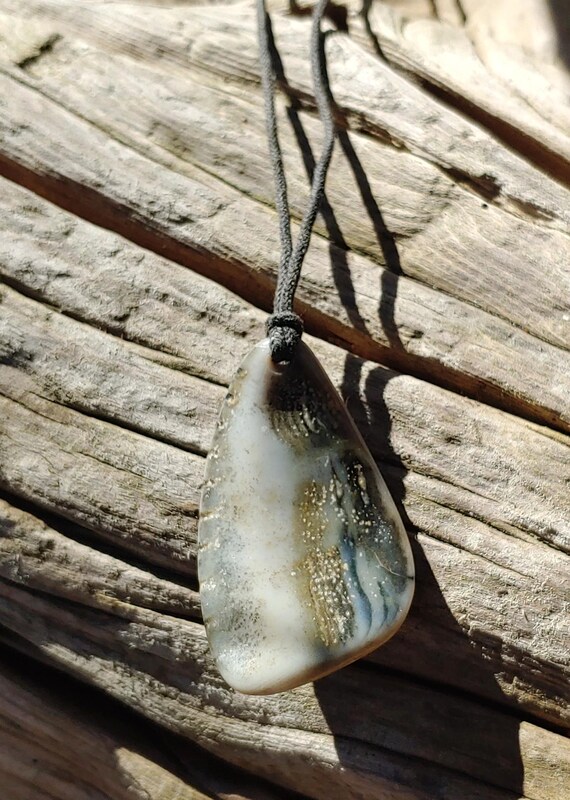 Oregon Coast Fossilized Shell Talisman Necklace - image 7