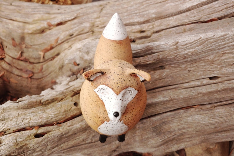 Lovely Handmade Ceramic Fox Piggy Bank image 8