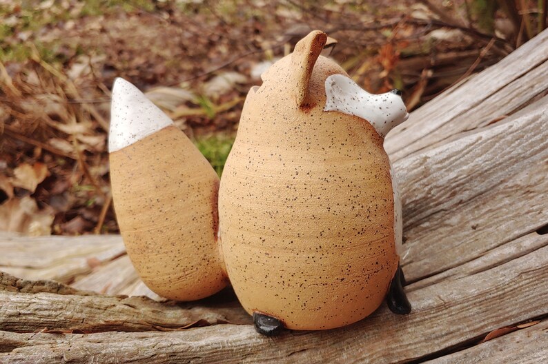 Lovely Handmade Ceramic Fox Piggy Bank image 7