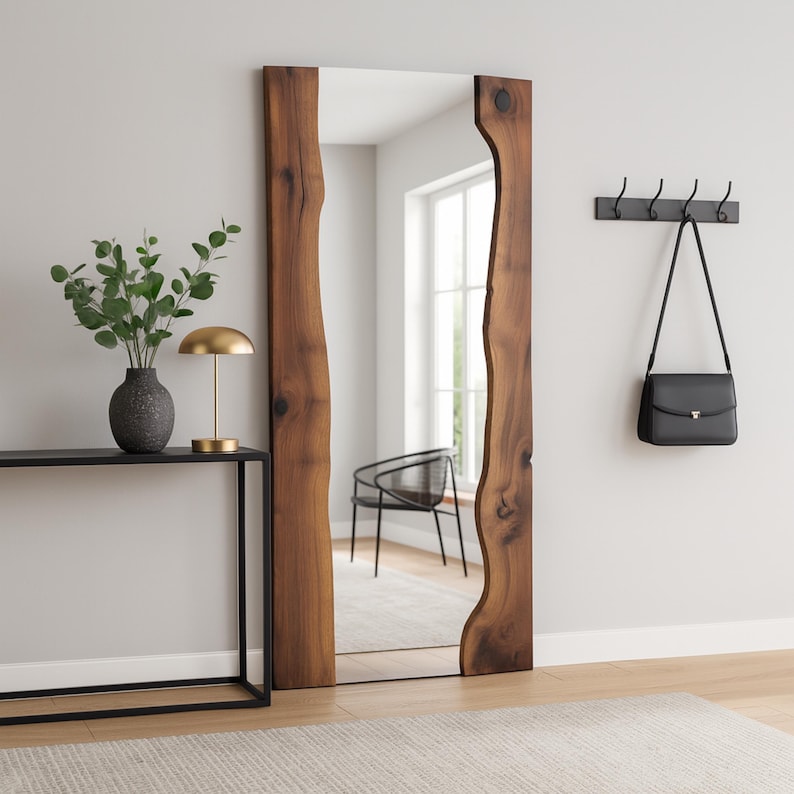 Handmade wooden mirror, live edge mirror, walnut  wood mirror, rustic wall decoration, natural wood mirror, unique wooden mirror, farmhouse mirror, boho mirror decor, handcrafted wooden mirror, wall mirror wood, organic design mirror, bathroom wooden mirror, entryway rustic mirror, walnut wood mirror, rustic wall decor, natural wood mirror, unique wooden mirror, bathroom wood mirror, wall mirror, decorative mirror, wooden mirror, large wall mirror