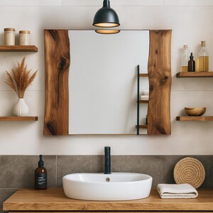 Handmade wooden mirror, live edge mirror, walnut  wood mirror, rustic wall decoration, natural wood mirror, unique wooden mirror, farmhouse mirror, boho mirror decor, handcrafted wooden mirror, wall mirror wood, organic design mirror, bathroom wooden mirror, entryway rustic mirror, walnut wood mirror, rustic wall decor, natural wood mirror, unique wooden mirror, bathroom wood mirror, wall mirror, decorative mirror, wooden mirror, large wall mirror