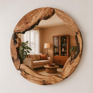 handmade wooden mirror, live edge mirror, olive wood mirror, rustic wall decoration, natural wood mirror, unique wooden mirror, farmhouse mirror, boho mirror decor, handcrafted wooden mirror, wall mirror wood, organic design mirror, bathroom wooden mirror, entryway rustic mirror, olive wood mirror, rustic wall decor, natural wood mirror, unique wooden mirror, bathroom wood mirror, wall mirror, decorative mirror, wooden mirror, large wall mirror, round mirror