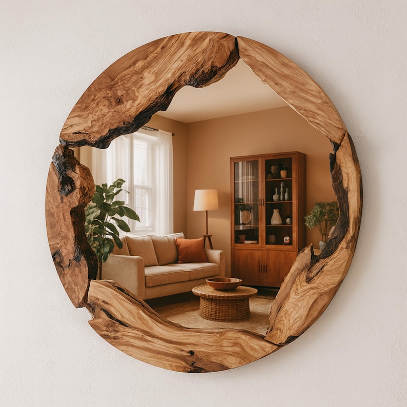 handmade wooden mirror, live edge mirror, olive wood mirror, rustic wall decoration, natural wood mirror, unique wooden mirror, farmhouse mirror, boho mirror decor, handcrafted wooden mirror, wall mirror wood, organic design mirror, bathroom wooden mirror, entryway rustic mirror, olive wood mirror, rustic wall decor, natural wood mirror, unique wooden mirror, bathroom wood mirror, wall mirror, decorative mirror, wooden mirror, large wall mirror, round mirror