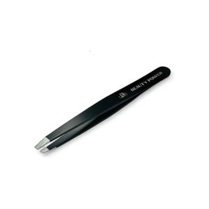 Professional Tweezers - Slant, Durable Lightweight Stainless Steel, Ultra Precision Tweezers for Eyebrows, Facial Hair, Ingrown Hair Removal