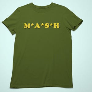 MASH Inspired Military T-Shirt, Vintage Army Tee, Unisex Graphic Shirt, 70s TV Show Fashion, Movie Fan Gift, Nostalgic Television Merch