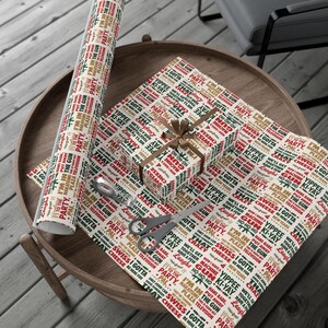 Die Hard Wrapping Paper, Holiday Movie Lover Gift Wrap, Christmas Present Paper image 7