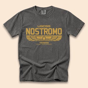 Nostromo Tshirt | Comfort Colors® Distressed Alien Fan Tee | Sci Fi Movie Gift