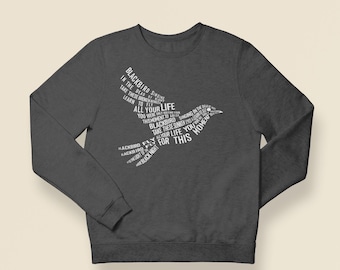 Beatles Blackbird Sweatshirt, Unisex Rock Band Pullover, Einzigartiges Beatles Geschenk
