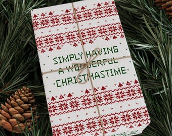 Wonderful Christmastime Wrapping Paper | Holiday Paul McCartney Gift Wrap paper, Festive Beatles Packaging