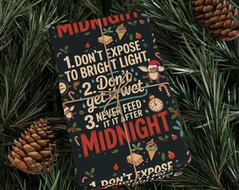 Holiday Gremlins Wrapping Paper, Festive Movie Gift Wrap