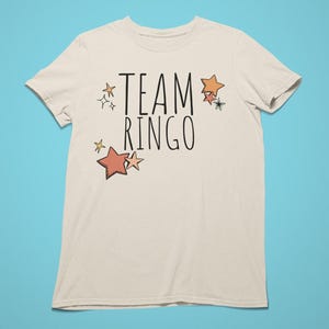 Beatles Team Ringo T-Shirt, Unisex Beatle Fan Retro Gift Softstyle Tees, Nostalgic Oldies Music Merch, Casual Fun Ringo Starr apparel