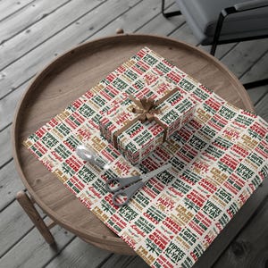 Die Hard Wrapping Paper, Holiday Movie Lover Gift Wrap, Christmas Present Paper image 3