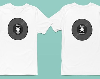 Koszulka Beatlesów, T-shirt Strawberry Fields/Penny Lane, prezent dla obu płci w stylu retro Beatlesów