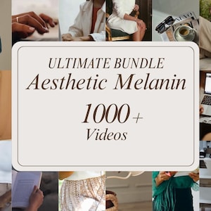 Video estetici di melanina senza volto / Pacchetto video virali di Instagram per il marketing digitale / Diritti di rivendita master + PLR