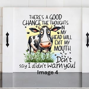 Couvercle de cuisinière - Couvercle de cuisinière - Couvercle de cuisinière électrique - Couvercle de cuisinière à gaz - Décoration de vache - Cuisine de ferme - Cuisine de campagne - Planche de nouilles - Décoration de cuisine