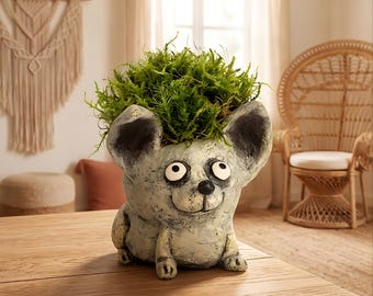 Blob House Mini Woodpecker Planter, Blob House Dog Planter, Mini Dog Planter  From Blob House, Blob House Planters - Etsy