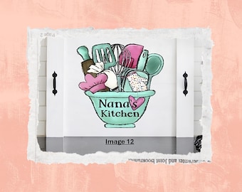 Nana Kitchen Decor Herdabdeckung: Bauernküche Nudelbrett