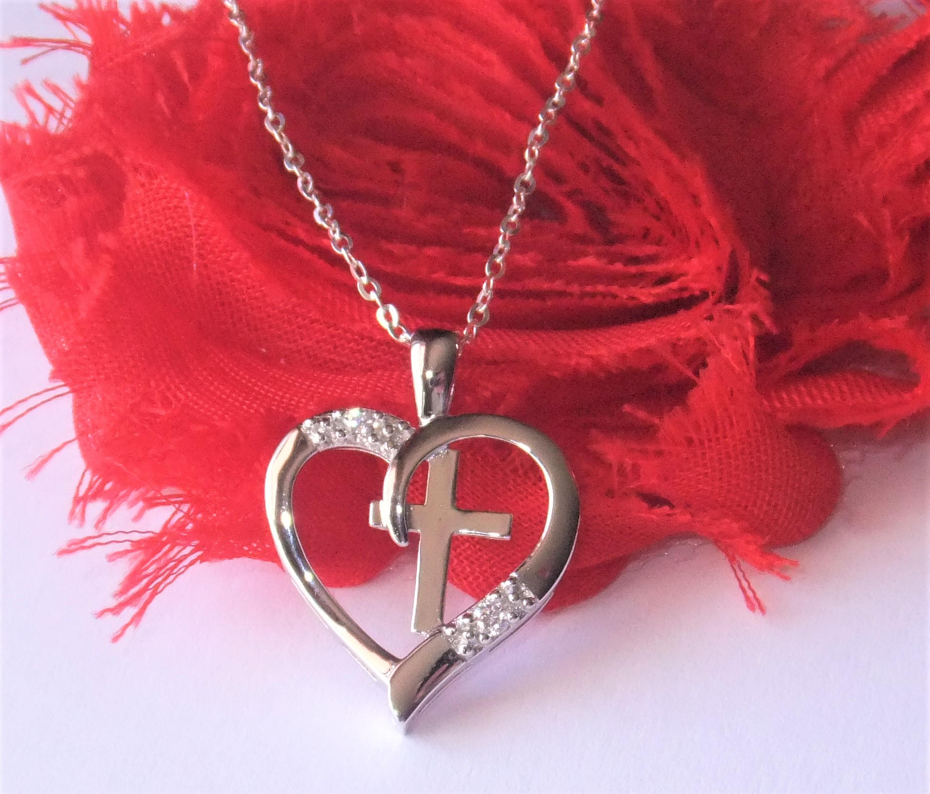 cross heartbeat necklace cross heartbeat necklace