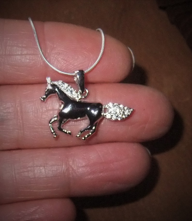 Horse necklace Horse sterling silver silver horse necklace Horse pendant necklace for girls girls horse necklace tiny horse charm