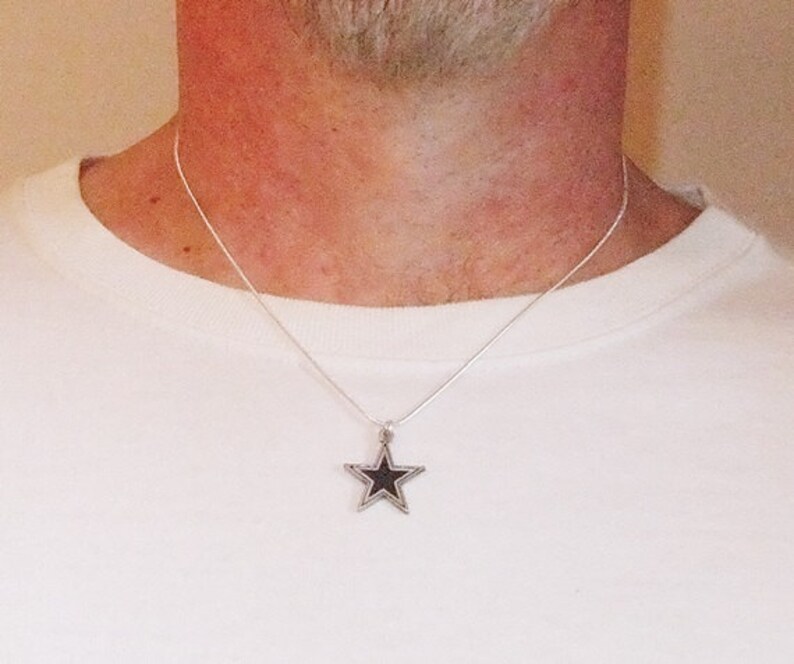 Blue and White Jewelry Football Fan Jewelry Unisex Cowboys Necklace Dallas Cowboy Bling FREE SHIPPING U.S. Dallas Cowboy Charm Necklace