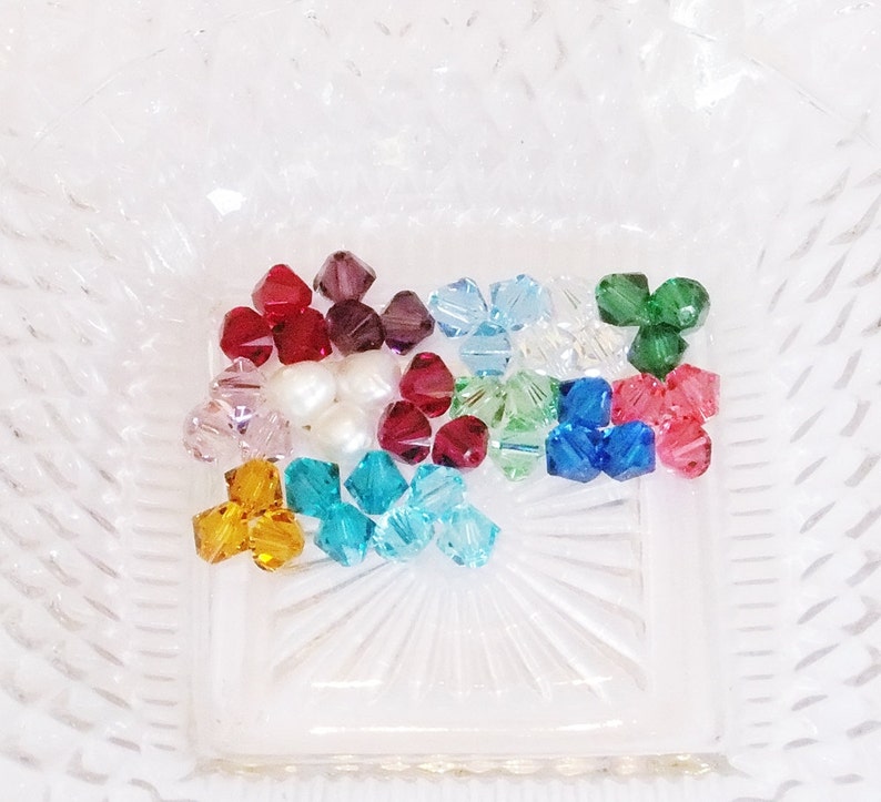 Swarovski Bicone Bead Birthstone Add-Ons for Jewelry