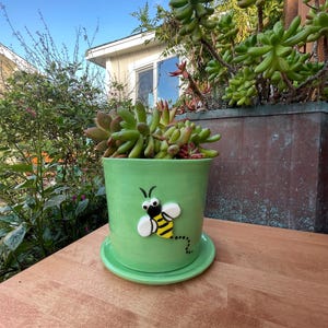 Hand Made Bee Planter