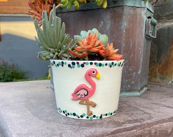 Flamingo Planter