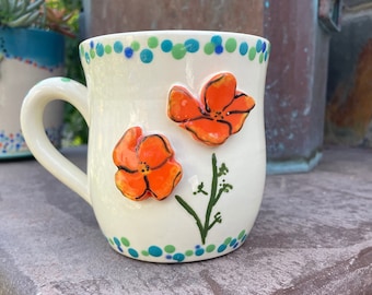 California Poppy Mug