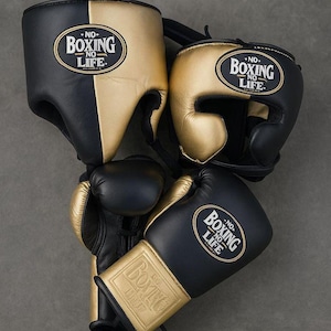 Custom Cowhide Leather Boxing Gloves – Personalized Boxing Gift