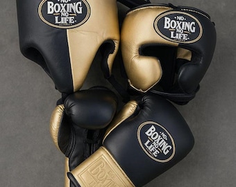 Custom Cowhide Leather Boxing Gloves set – Personalized Boxing Gift
