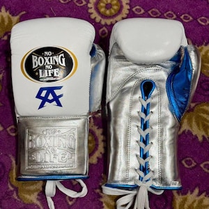 Custom “No Boxing No Life” Boxing Gloves Luxury Personalized Gift for Him – Free Worldwide Shipping Perfect for Boxers, Trainers,  Coaches