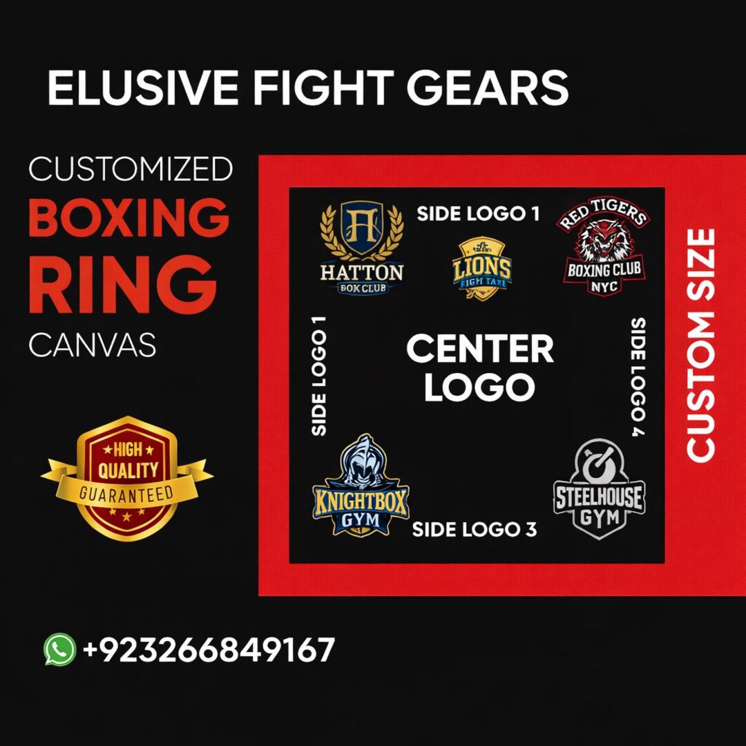 Elite Custom Boxing Ring Canvas: Professional Branding & Heavy-duty ...